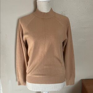 Appleseeds Petite Tan Long Sleeve Sweater Size PS
